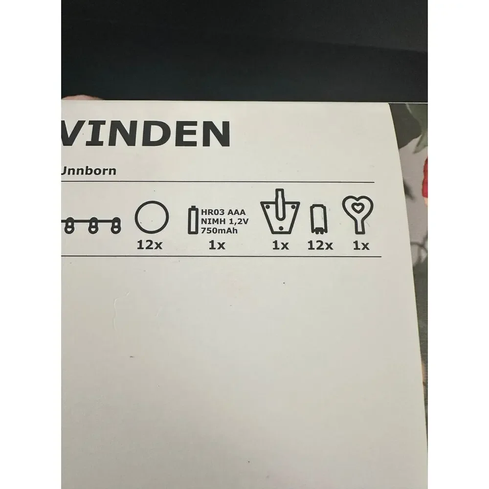NIB IKEA Solvinden Bobber String Lights. 12 lights